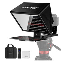 NEEWER Basics X12B Aluminum Alloy Liftable Teleprompter 12" for iPad Tablet DSLR