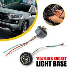 New Wire Pigtail U Female 1157 Two Harness Light Lamp Bulb Connector Socket Plug