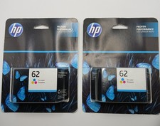 HP 62 Tri-color Ink Cartridge, Brand New EXP 5/2025 Qty. 2