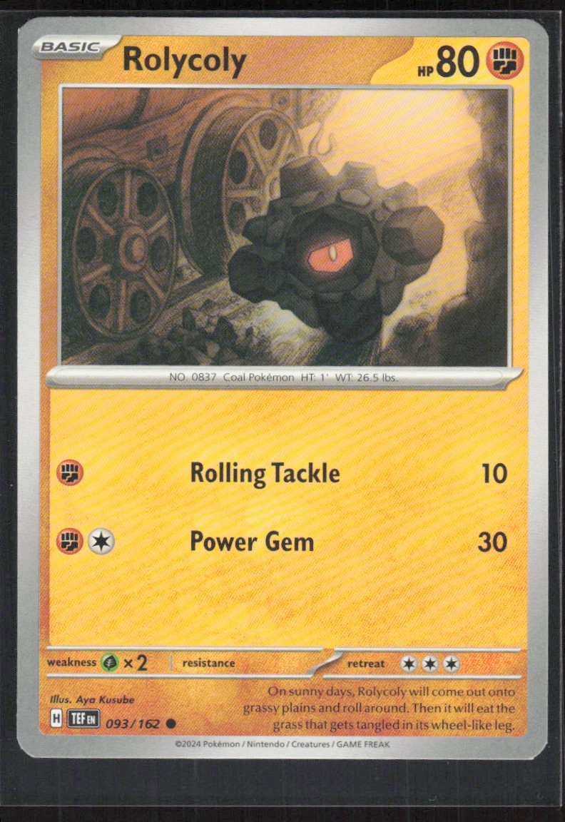 2024 Scarlet & Violet Series - Temporal Forces Rolycoly Common #93
