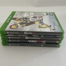 NHL 15 NBA2K16 Madden 17 Destiny Microsoft Xbox One Video Game Lot