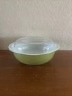 Vintage Pyrex Bowl With Lid Green 024 2 Quart #17 Made In USA