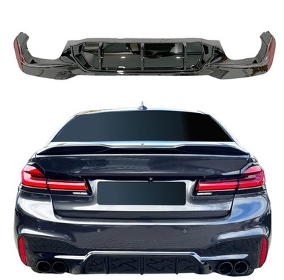 Heckeinsatz Diffusor Schwarz Glanz passend für BMW 5er G30/G31 LCI 2021- M-Paket