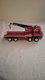 LEGO City Fire Set 7213 Off-Road Fire Truck & Fireboat 99% COMPLETE Fireman