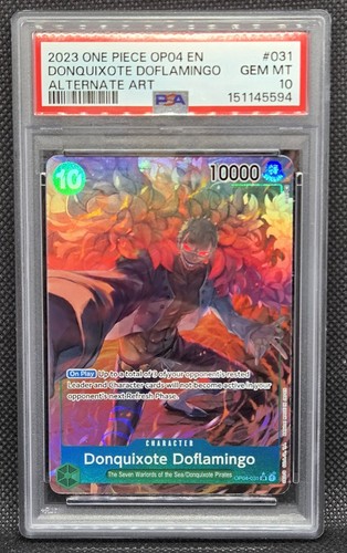 Donquixote Doflamingo (Alternate Art) graded PSA 10 for sale on eBay