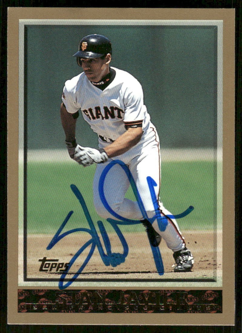 1998 Topps STAN JAVIER Signed Card autograph auto A'S DODGERS GIANTS