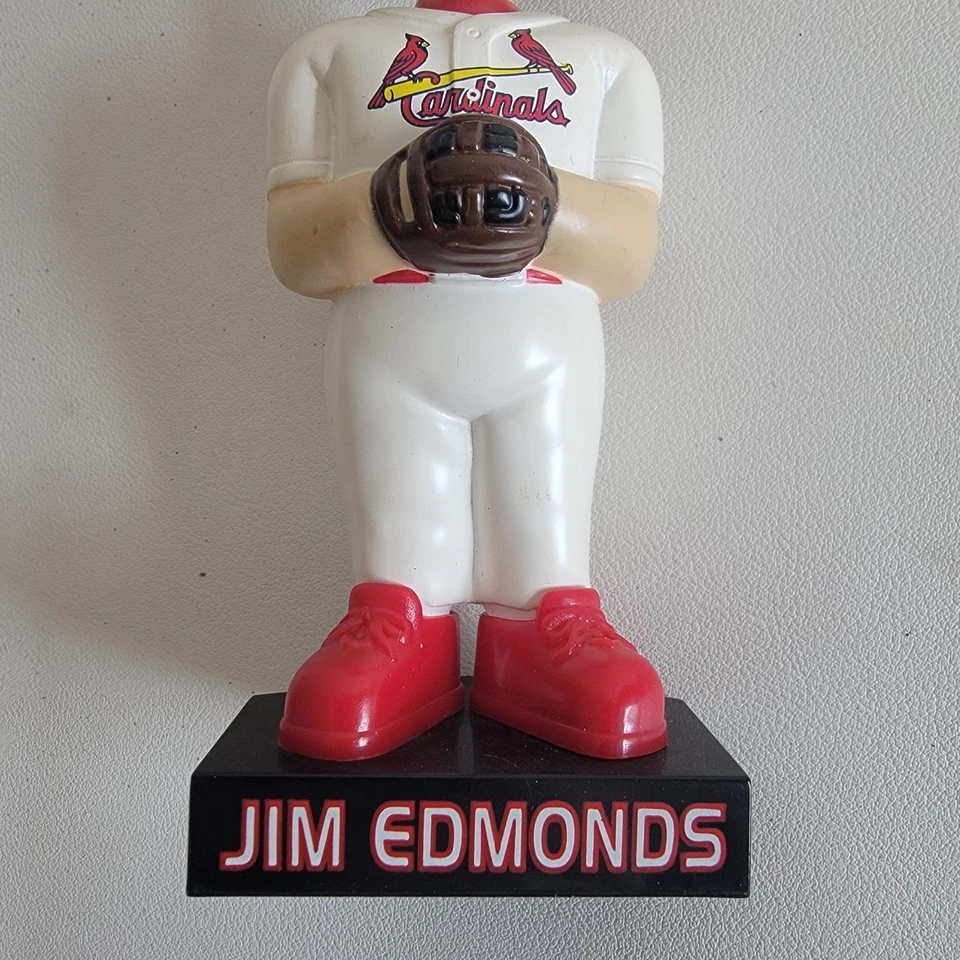 MLBPA Jim Edmonds Cardinals Bobblehead 2001 St. Louis Promo Retirado Raro STL Foto 3 de 4