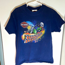 Vintage Harley-Davidson Black Hills Rapid City SD Looney Tunes Tee Youth S 6-8 