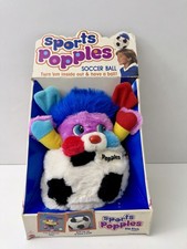 Vintage 1986 New Old Stock Sports POPPLES Soccer Ball Stuffed Toy Mattel NIB
