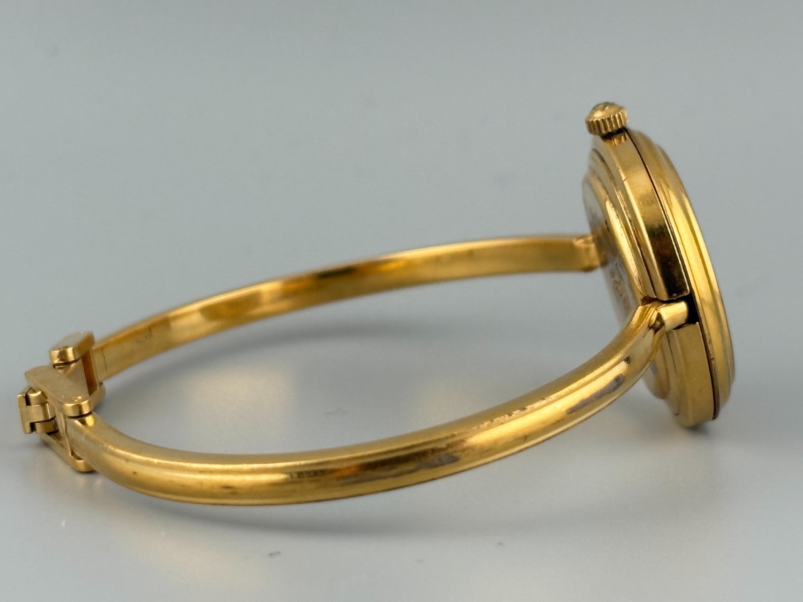 [Very Good] Gucci Change Bezel Watch 11/12.2 Gold Plated Wine Gold Bezel Auth thumbnail 12