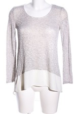 LUSH Pull long Dames Pull T EU 36 gris clair-blanc style décontracté