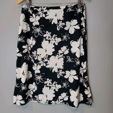 Vtg George Y2K Midi Skirt Sz M Boho Gypsy Fairy Grunge Floral 90s Cottage Resort