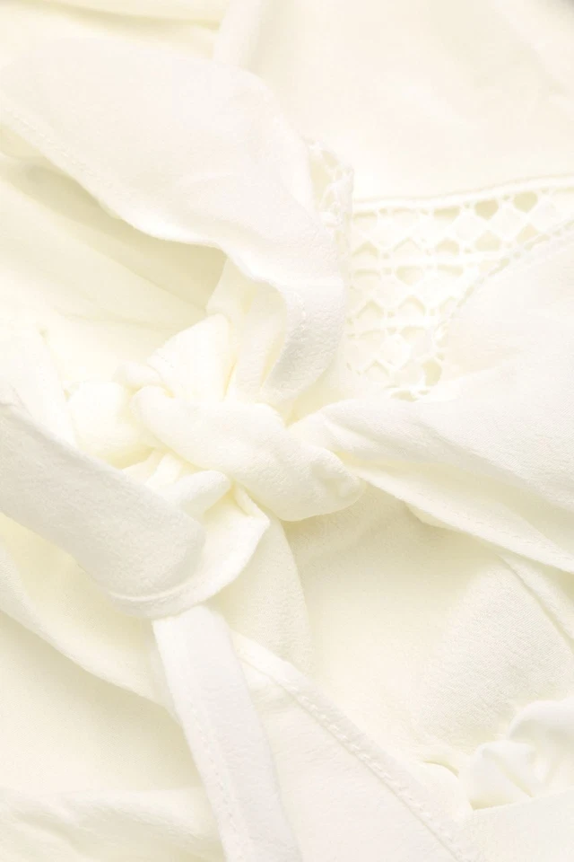 Jovonna London Playsuit Volants zum Knoten UK 12 = D 38 off-white - Bild 3 von 4