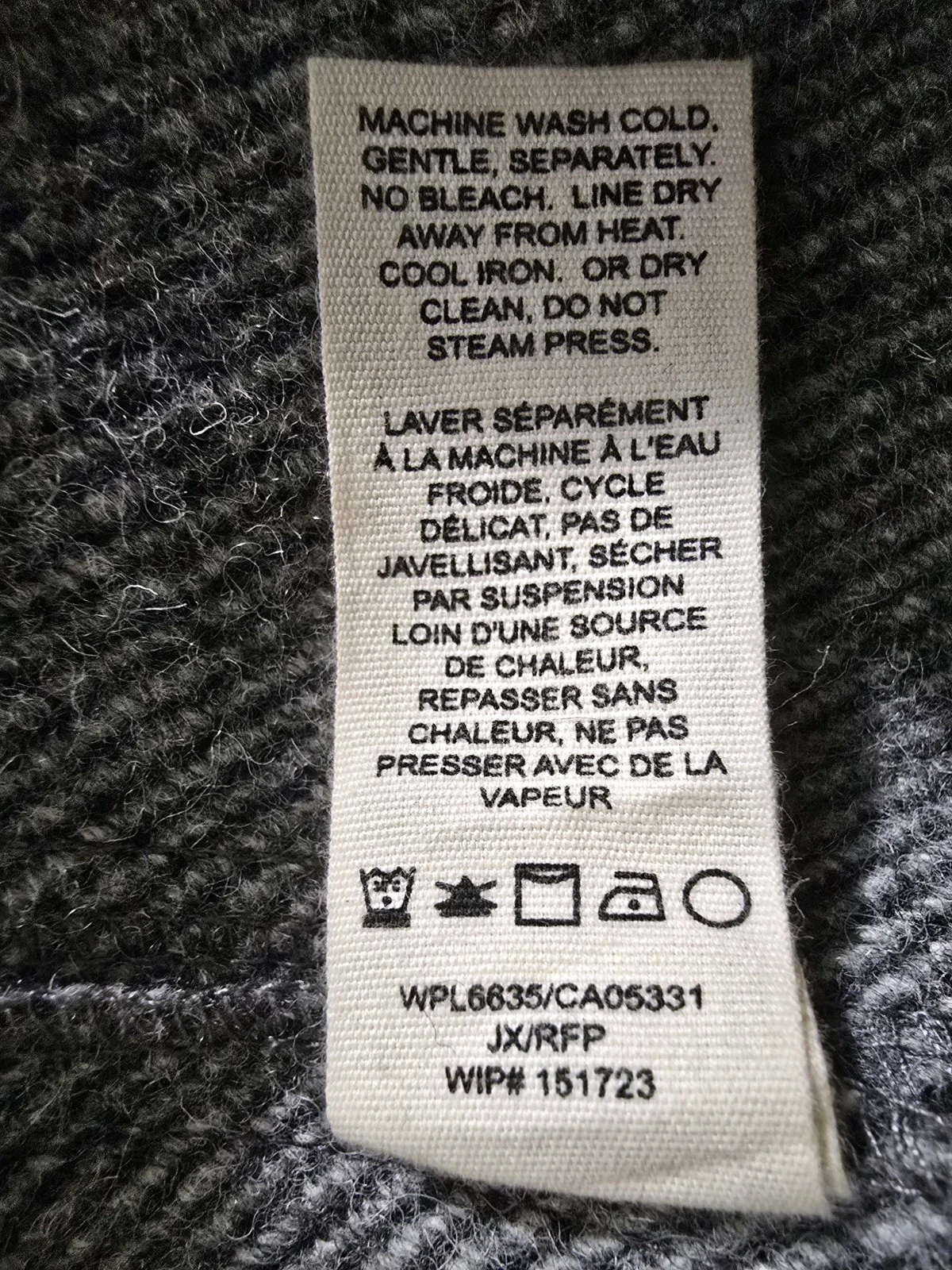 Woolrich Wool Double Cape Stag Shirt Jacket Mens M Grey Cruiser Mackinaw Coat image 12