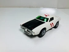 AFX ~ AURORA ~ DODGE CHARGER in WHITE #11 ~ M/T turbine wheel ~ COLLECTOR GRADE