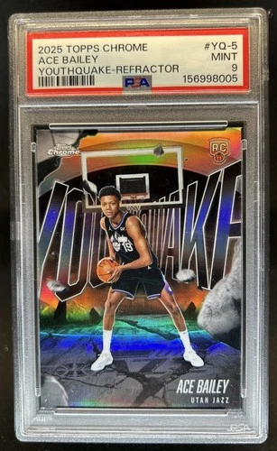2025 Topps Chrome Ace Bailey Refractors (PSA 9)