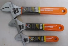Klein Tools 050710 + 05078 + 05076 Extra-Capacity  10 & 8 & 6.5 Inch  Wrenches