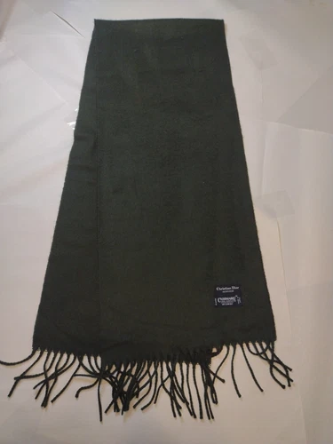 Foulard Christian Dior vert cachemire 100% acrylique Japon