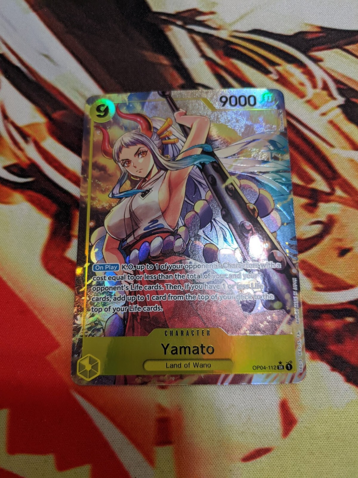 One Piece Yamato Alternate Art OP04-112 Kingdoms of Intrigue NM Alt Art