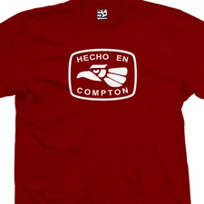 Hecho En Compton T-Shirt | Camiseta Made in Straight Outta Mens Tee Shirt