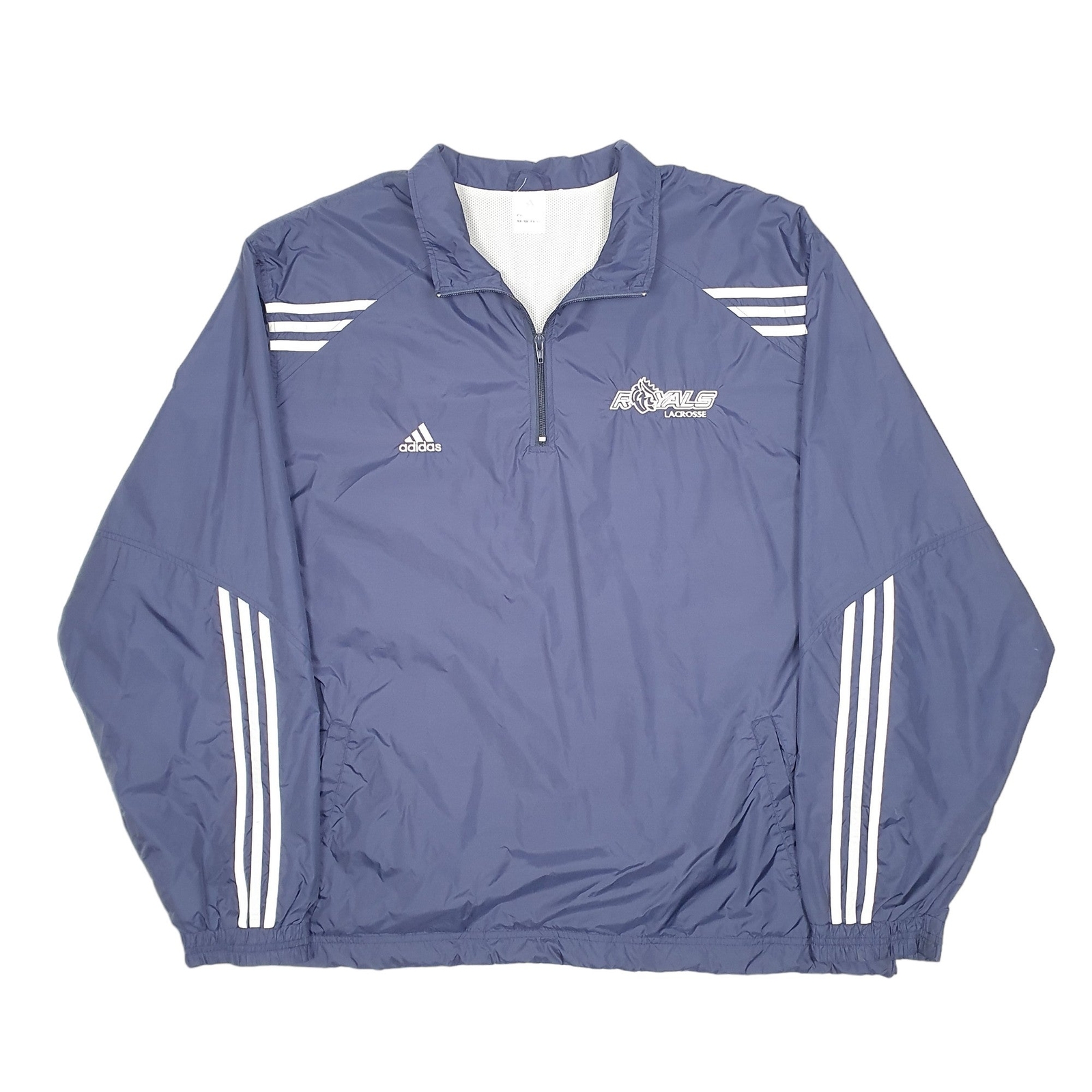 ADIDAS Windbreaker Jacket Coat Insulated Smock Royals Lacrosse Mens XXL