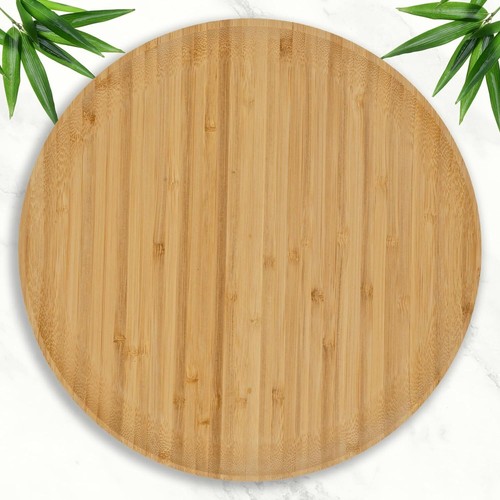 Ecowoven Bamboo Wood Plates (4) Serving Chargers/Platters for Sustainable Dining - Picture 8 of 10