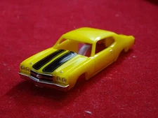 New Yellow / Black 1970 Chevy Chevelle  MoDEL MoToRING  T-jet HO Slot Car body 