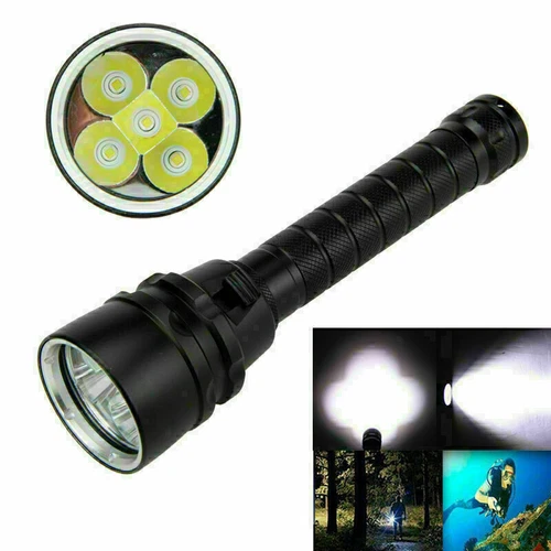 380000LM 5* LED Diving Torch UnderWater 220m Depth Waterproof Flashlight US - Picture 4 of 11