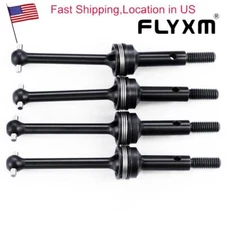 FLYXM Steel 1144 Front & Rear CVD Drive Shafts for 1/10 4WD GT 4-Tec 2.0  RC Car