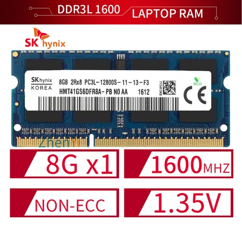 Barrette RAM DDR3L SODIMM 1600MHz Pour PC Portable - 8GB, 16GB Ou 32GB - SK Hynix
