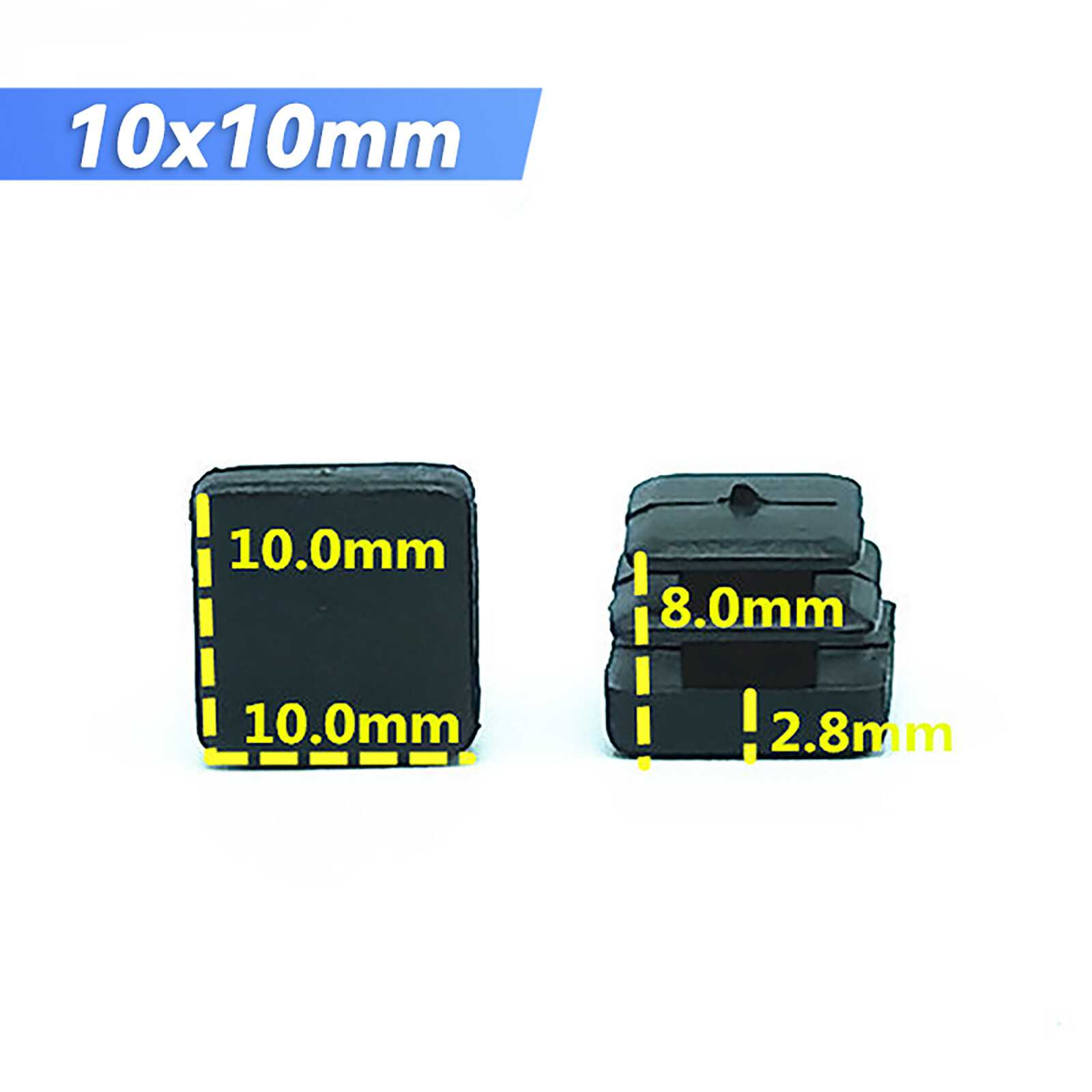 Square Plastic End Caps Bungs Blanking Plugs Box Section Tube Inserts