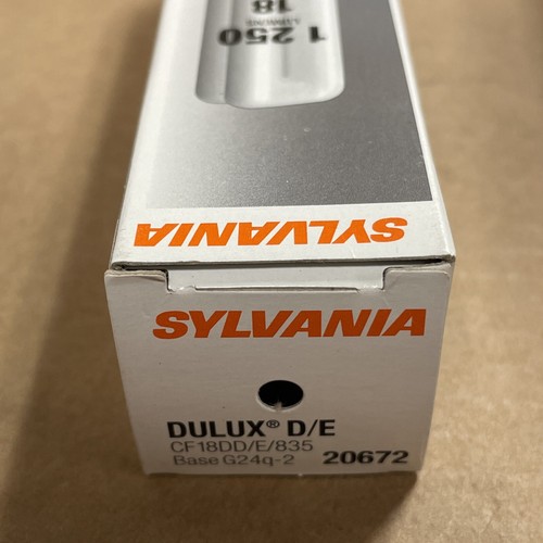 Sylvania DULUX D/E 20672 Compact Fluorescent 4 Pin Double Tube 3500K, 18 Watts - Picture 4 of 4