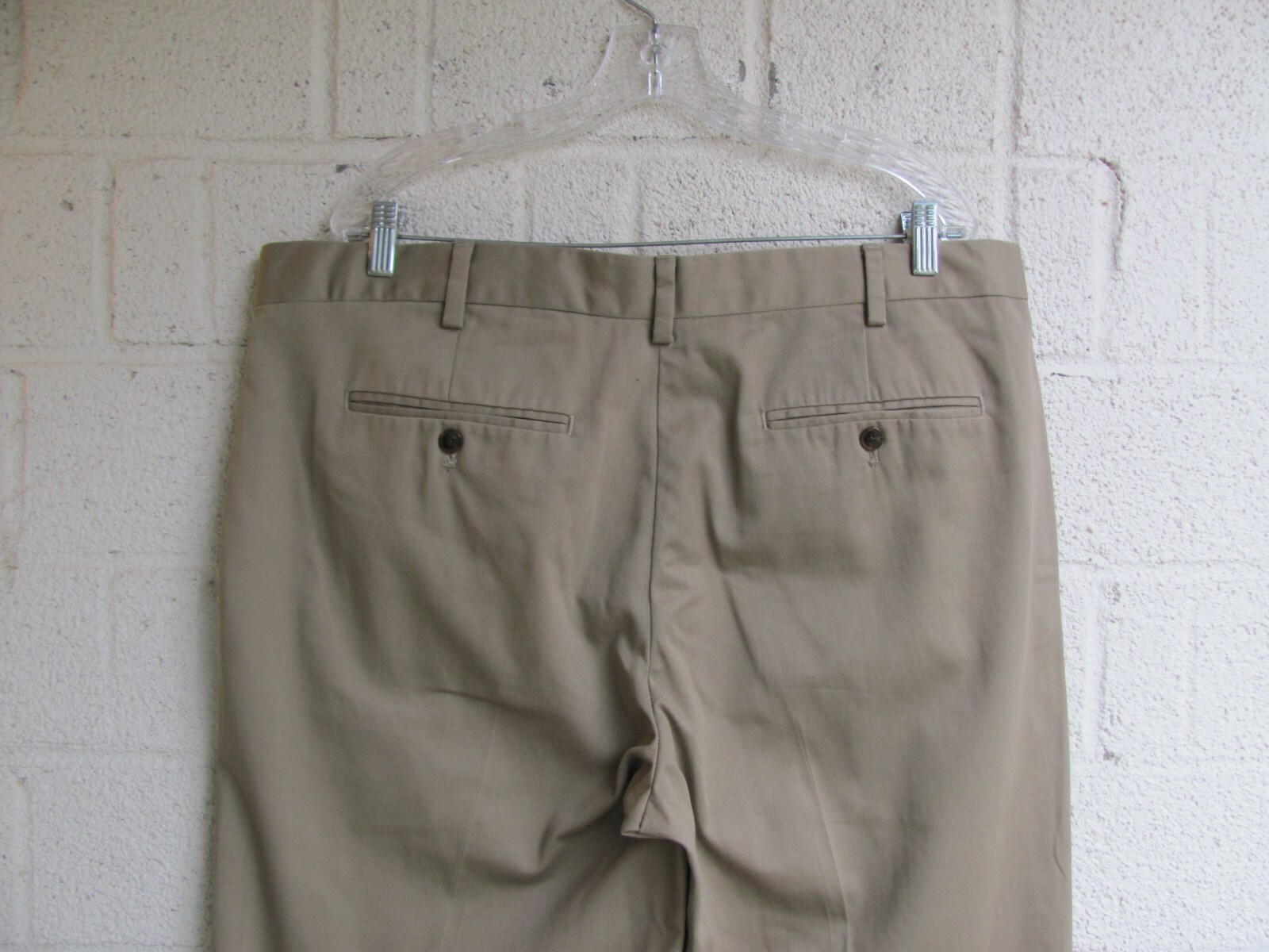 MEN'S EDDIE BAUER DRESS PANTS 38 X 30 COLOR KHAKI PRE… Gem