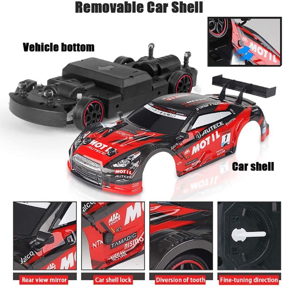 2.4G Drift Rc Car 4WD RC Drift Car Toy Remote Control GTR Model