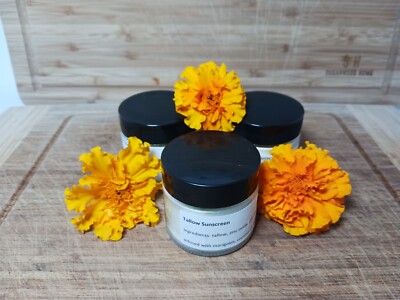 Tallow Sunscreen Moisturizer Zinc Oxide All Natural 2 OZ SPF UVB Lotion