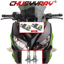 Fits Kawasaki Ninja 300 EX300 KRT LED Headlight Pilot Park Lights T10 2012-2019