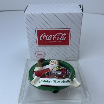 1995 Coca-Cola Happy Holiday Cavanagh's Christmas Collectors Ornament 1995 Santa
