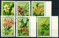 Saint Thomas et îles du Prince 1979 Mi. 568-573 Oblitéré 100% Fleurs Fleurs Nat
