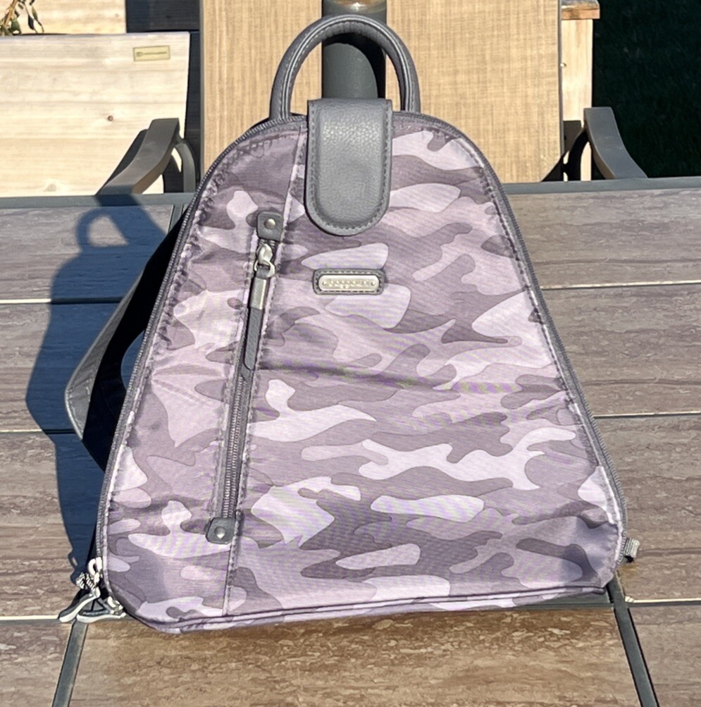 Baggallini Bags Gray Camouflage Nylon MM Metro Sling 