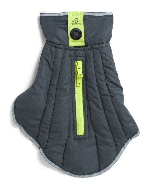 RC Pet Products Acolchado Nimbus Puffer Perro Abrigo Chaqueta Grafito Lima Talla 26” M/L Foto 3 de 3