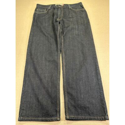 Levi's Mens 559 Vintage Y2K 36 Dark Wash Relaxed Straight Denim Blue Jeans Wide