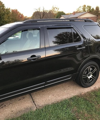 Outside Mount Sun Rain Deflector Guard Window Visor for 2011-2019 Ford Explorer - Picture 4 of 9