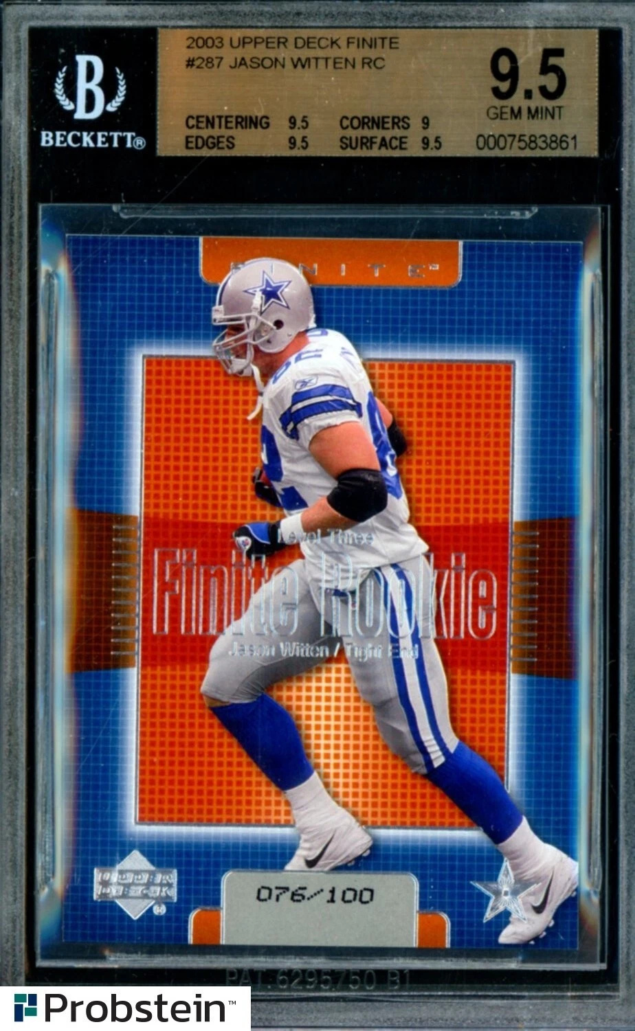 Jason Witten Upper Deck Finite #287 Base