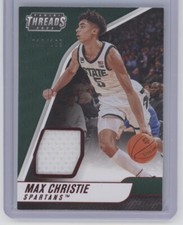 2022 Panini Chronicles Draft Picks Max Christie Threads Rookie Patch Red #/199