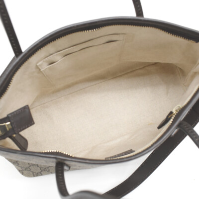 Gucci☆ 353440 GGスプリームキャンバス BAG Gucci GG Supreme Tote Bag 2way Handbag 353440 Beige Dark