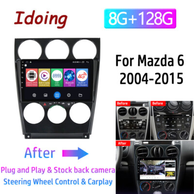 9'' Android 12.0 Stereo Radio GPS Navigation Player Wifi FM For Mazda 6 2002-2015