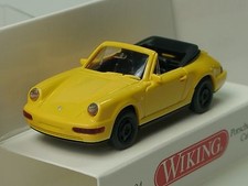 Wiking Porsche 911 Carrera Cabrio, gelb - 0165 04 - 1:87
