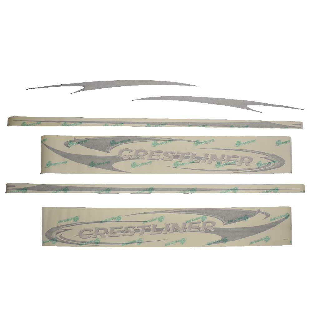 Crestliner Boat Graphic Hull Decals 2022397 | Super Hawk (Set of 6
