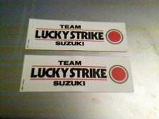 TWO TEAM LUCKY STRIKE SUZUKI ORIGINAL JAPAN ISSUE STICKERS