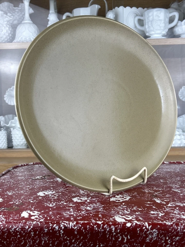 Vajilla de gres Calvin Klein caqui carga salvia 15 pulgadas plato ovalado nueva Foto 3 de 4